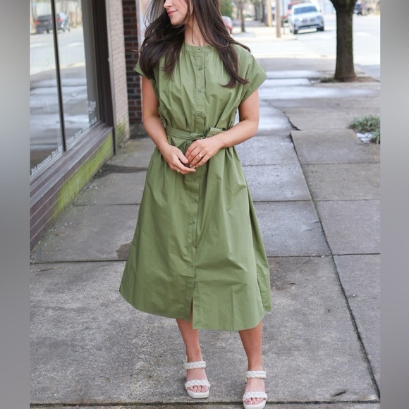 Deluc Cancela Mandarin Collar Dress NWT - Picture 1 of 16